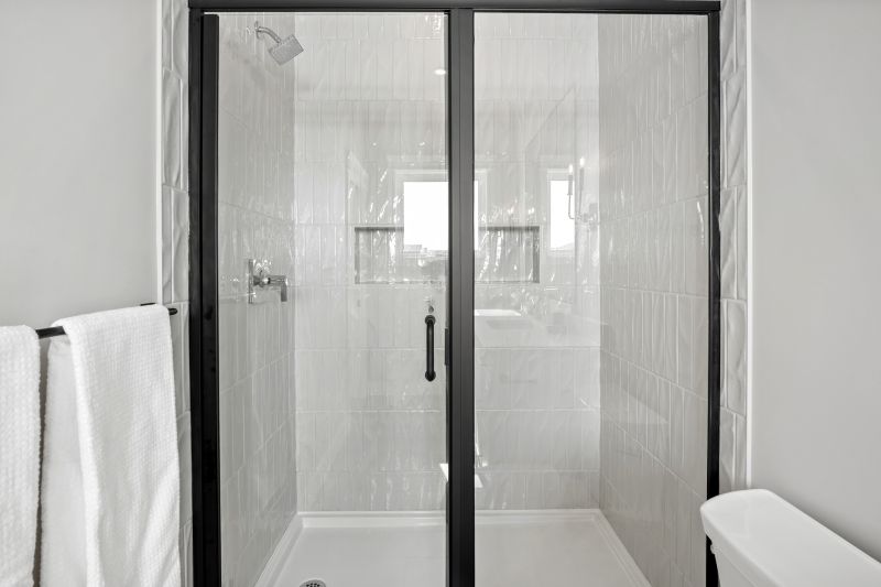 Stylish Shower with Glass Door