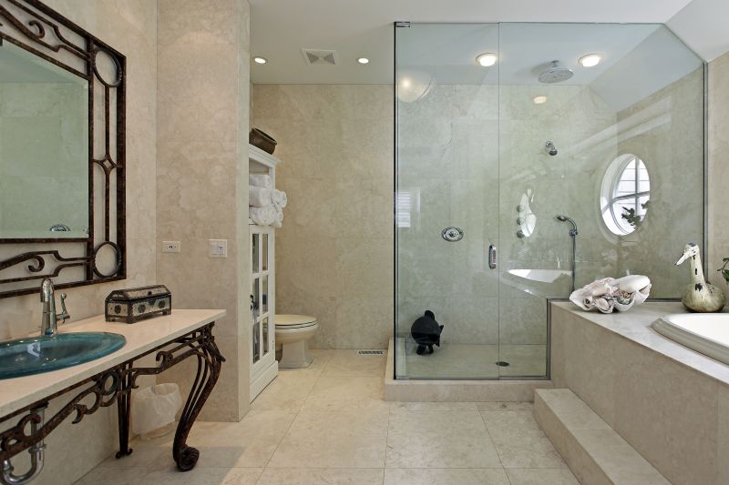Luxury Shower with Glass Walls